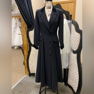 Rare Vintage Victorian Lauren Ashley Wool Riding Dress Coat sz 6